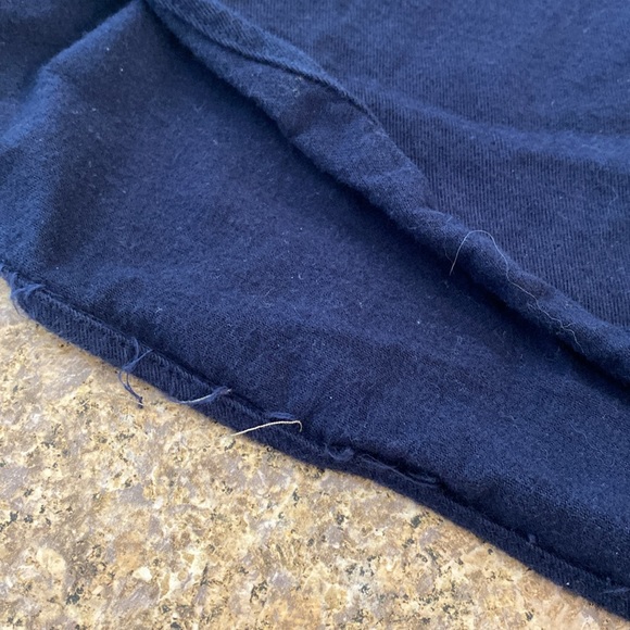 NWOT American Eagle Outfitters Navy Blue Flannel Long Sleeve Button Shirt Large - Picture 8 of 15